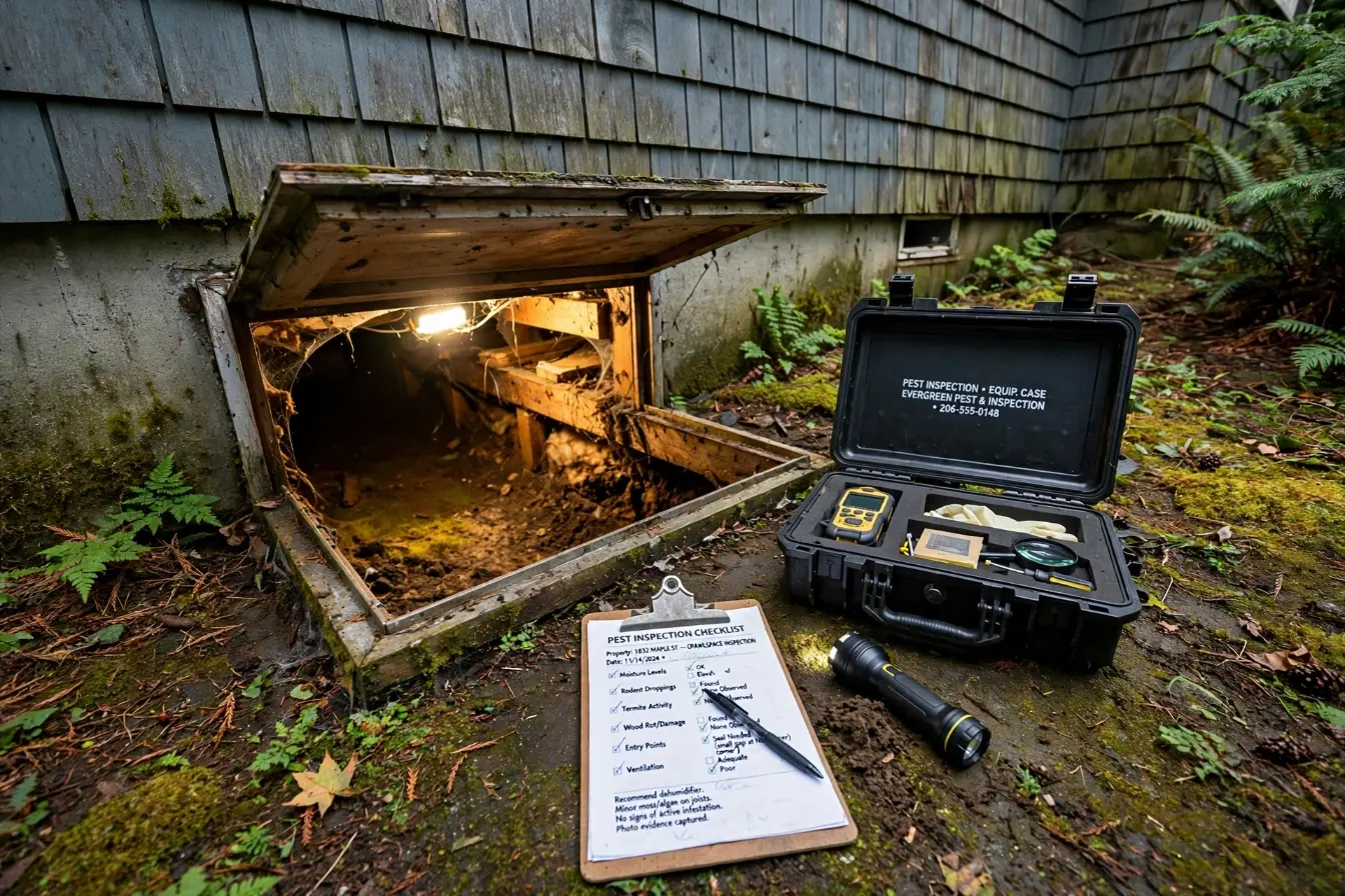 Professional rodent inspection equipment used in Bellingham